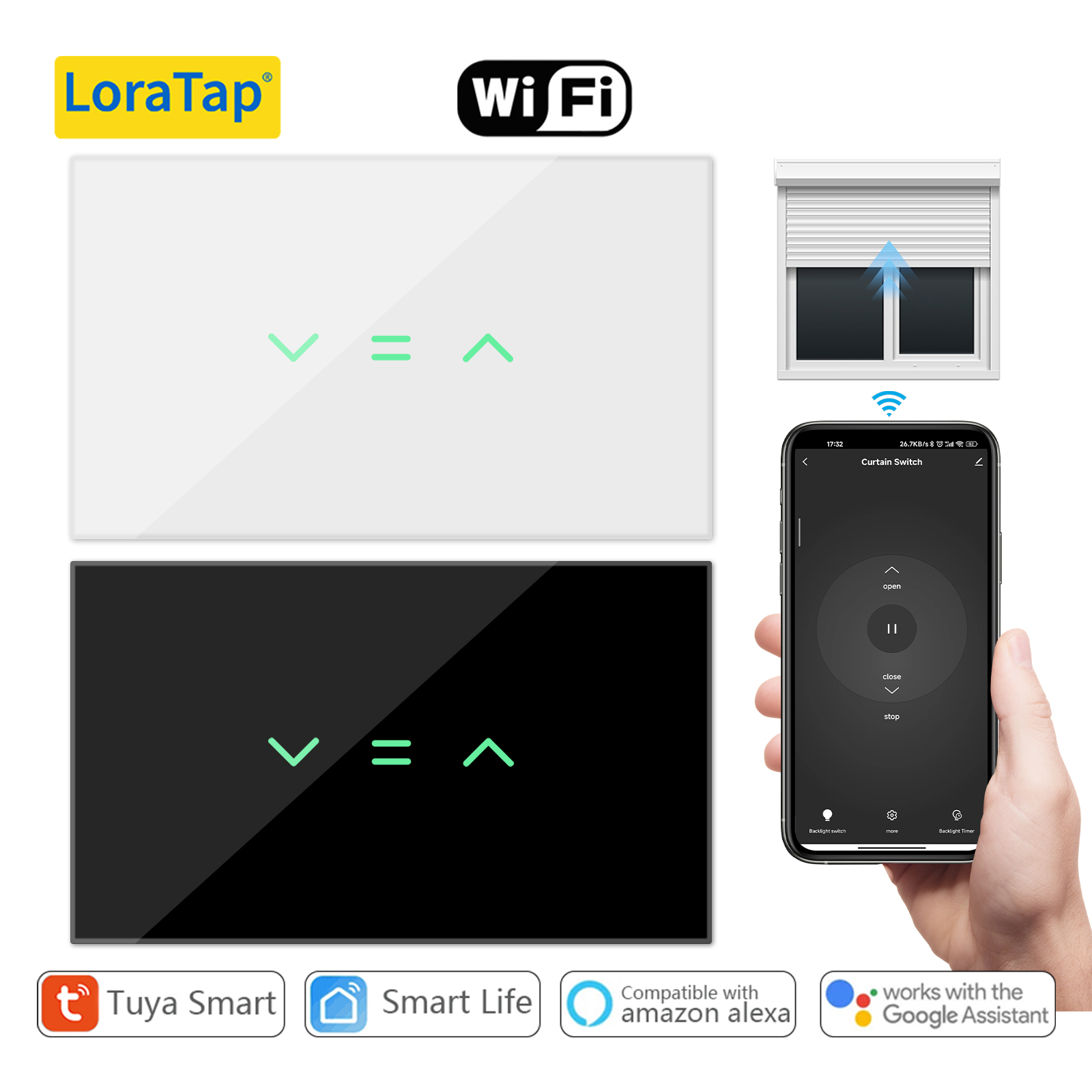 Universal Remote Smart Home - LoraTap US 커튼 블라인드 롤러 셔터
