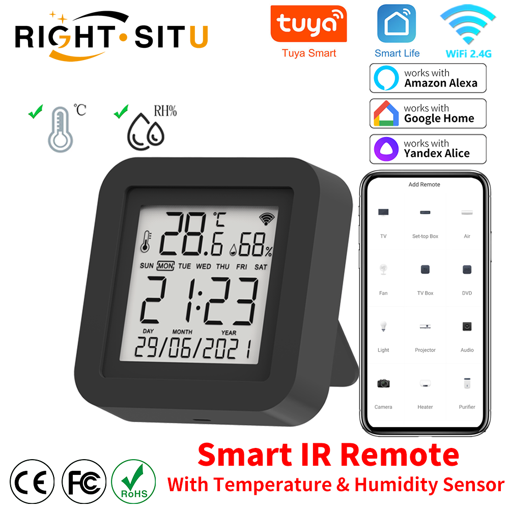 Universal Remote Smart Home - Tuya 스마트 범용 IR 리모컨, 온도