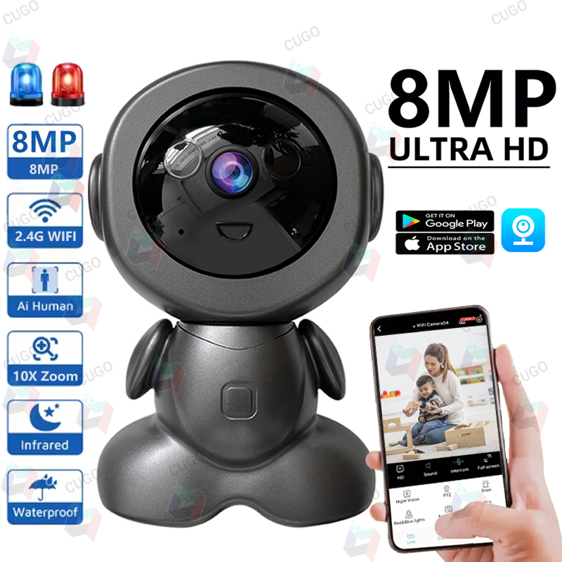 8MP 와이파이 감시 로봇 카메라 PTZ 보안 베이비  - Smart Home Camera Ezviz 리뷰 및 가격