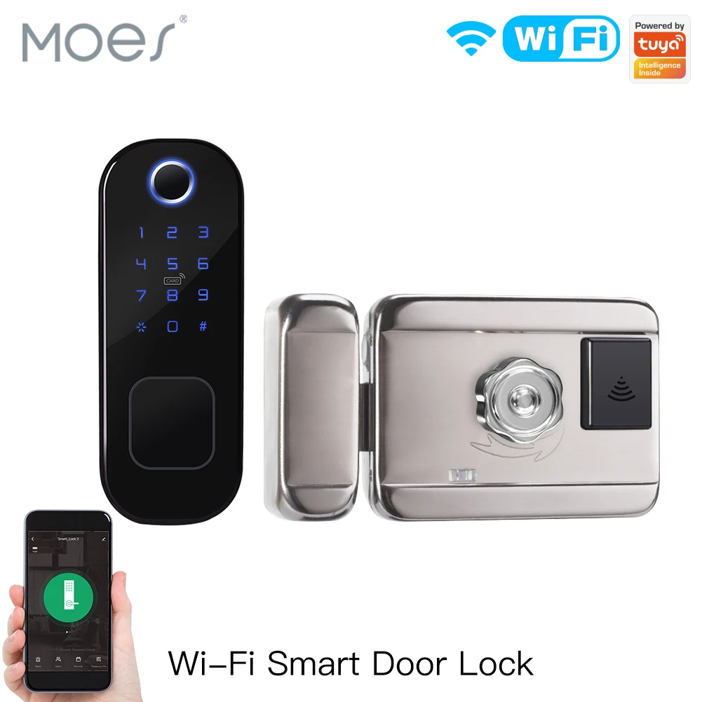 MOES 와이파이 투야 스마트 도어락, 지문 잠금, 스 - Smart Home Door Lock 리뷰 및 가격