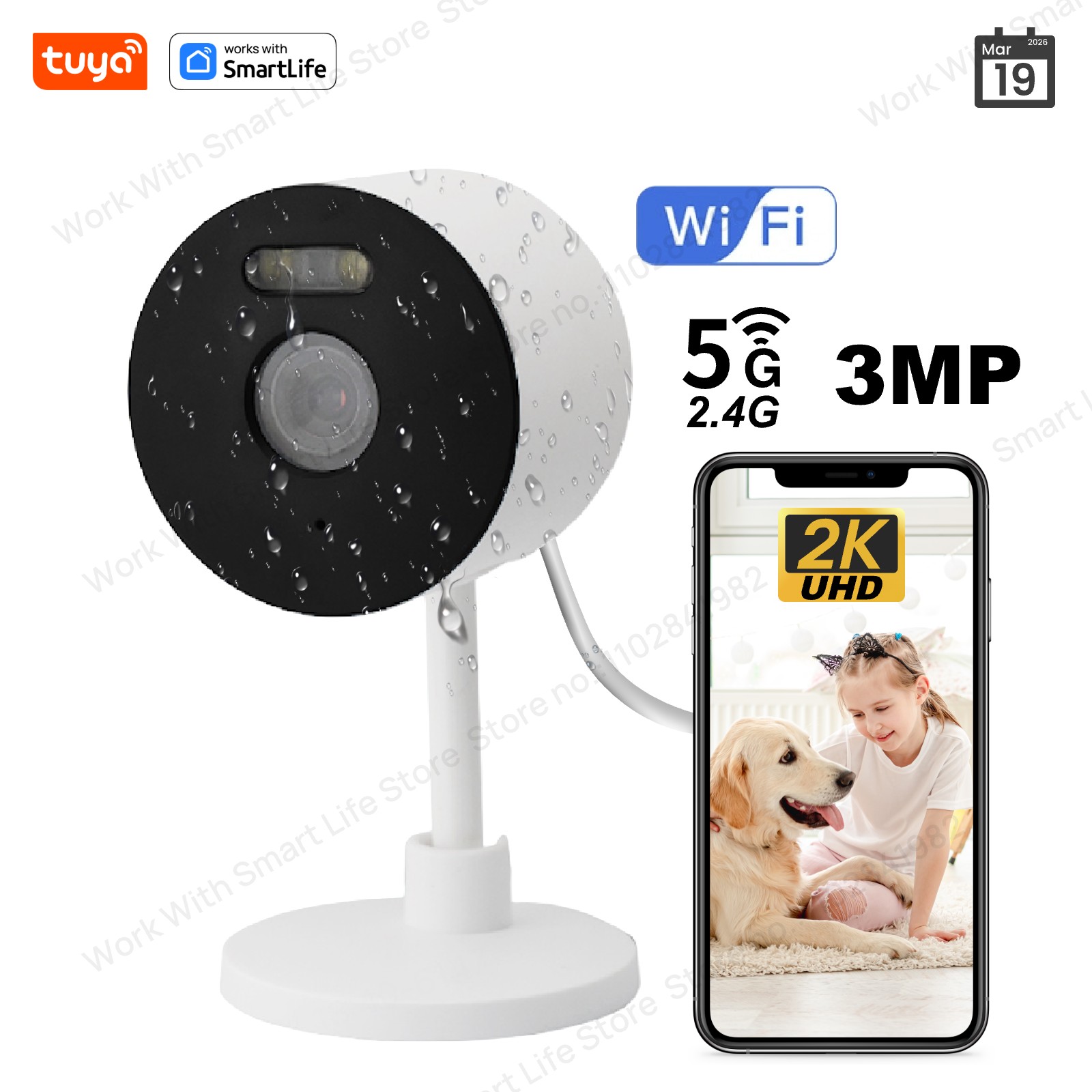 3MP HD 투야 스마트 실내/외 보안 카메라 (가정용 - Smart Home Camera Ezviz 리뷰 및 가격