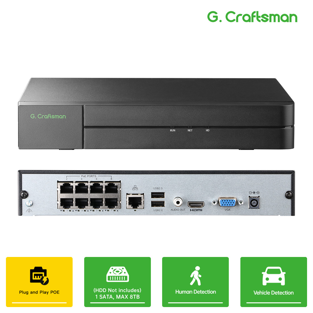 C-U, 8채널 POE 네트워크 비디오 레코더, 4K  - Smart Home Microsoft 리뷰 및 가격