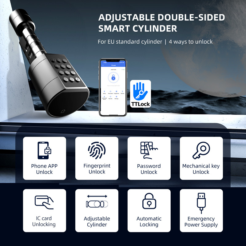 스마트 유로형 원통형 도어락, TTLock 앱 연동,  - Smart Home Door Lock 리뷰 및 가격