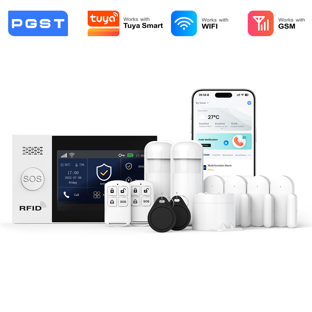 PGST 2G WiFi 알람 시스템 키트 보안 보호 홈 - Smart Home Wiser 리뷰 및 가격