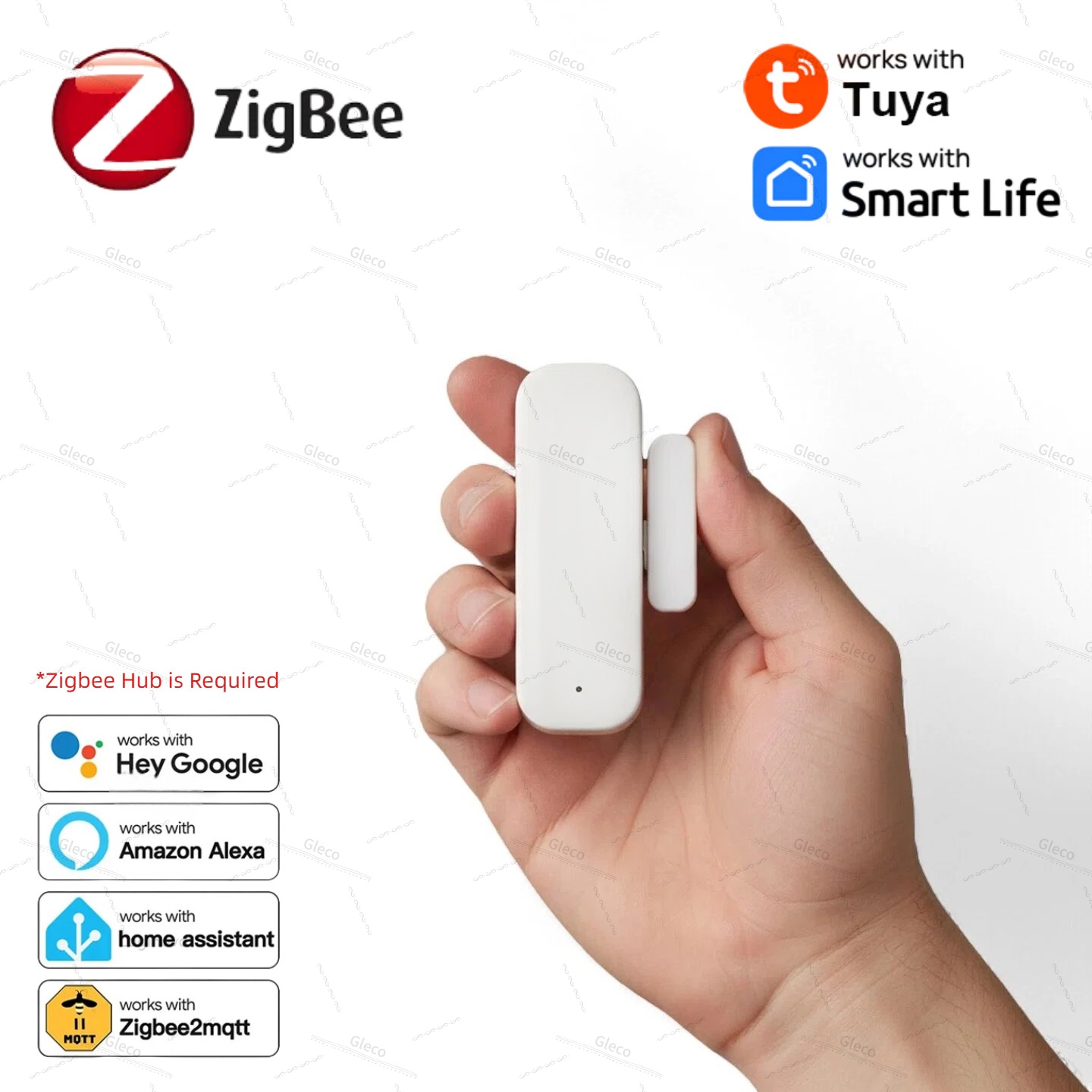 Tuya Zigbee 도어 윈도우 센서 알람 감지기 도 - Wireless Door Sensor 리뷰 및 가격